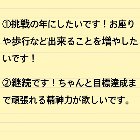 新年の目標